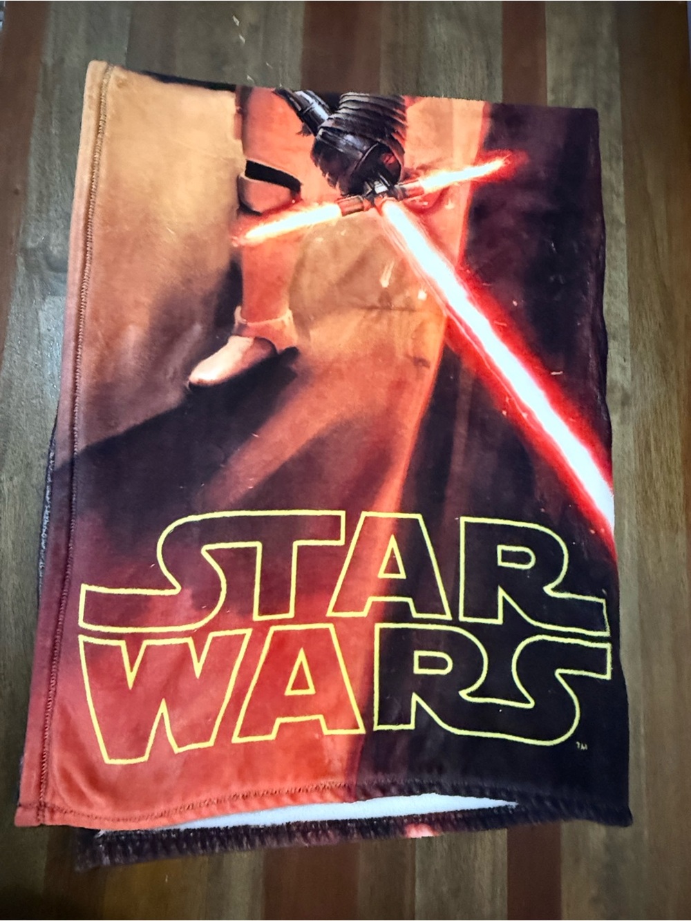 Star Wars Kylo Ren Silk Touch Throw Blanket 60x80 First Order EUC - Picture 5 of 8
